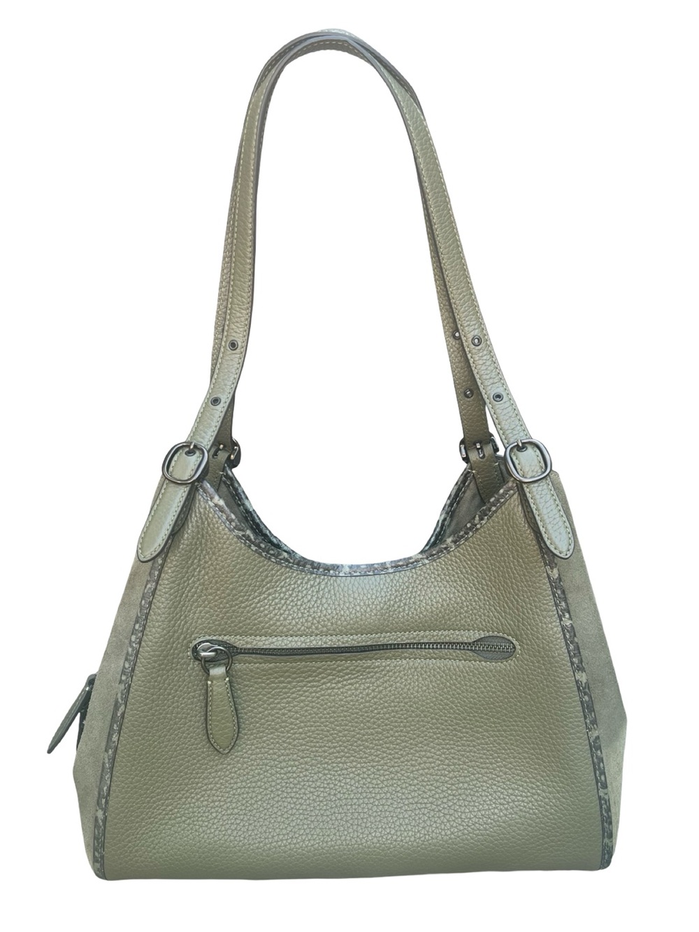 Coach Lori Shoulder Bag with Snakeskin Detail Style No. C5266 - Picture 5 of 13